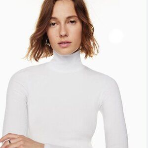 White Mock Neck Aritzia Body suit